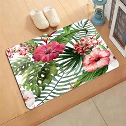 Carpets Printed Drying Mat Entrance Non-Slip Drain Pad Quick Dry Rug Kitchen Placemat Home Decor