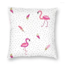 Pillow Cute Flamingo Bird Covers Sofa Home Decorative Animal Square Throw Case 45x45cm