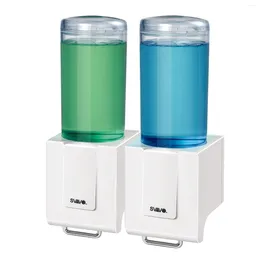 Liquid Soap Dispenser SVAVO Kitchen Double Wall Mounted Dual Bottle Shower Gel For Bathroom Household