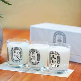 Scented Candle 3 pieces/set French high-end scented candles Romantic emotional air perfume diffuser Fresh light Familys last companion holiday gift WX