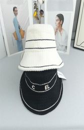 Bucket Hat Designer For Lady Women Waffle Design Cotton Stingy Brim Hats With Luxury Logo Formal Top Hats9712260