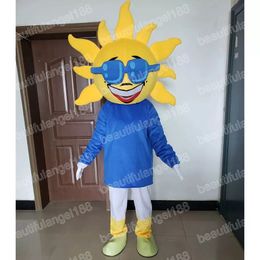 2024 High Quality Happy Sun Mascot Costume halloween Carnival Unisex Adults Outfit fancy costume Cartoon theme fancy dress for Men Women