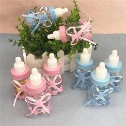 Gift Wrap 6Pcs Mini Baby Bottle Candy Box Gender Reveal Party Decor Packaging Kids Happy Birthday Christening Shower Supplie