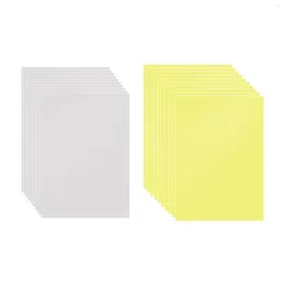 Window Stickers 10Pcs PVC Sheets 0.3mm Thick Multipurpose Lightweight Film For Model Making DIY Craft Cutting Decoration Projects Office