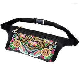 Waist Bags Canvas Bag For Women Multi Compartment Sports Chest Small Cloth Mobile Phone Fitness Multifunctional Walle