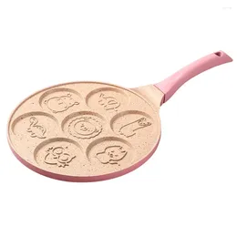 Pans 7 Holes Baking DumplingsKitchen Non-stick Waffle Household Breakfast Cooking Pancake Porous Omelette Pot Frying Pan