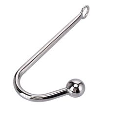 Stainless Steel Anal Hook with Ball Metal Anal Plug Adult Sex Toys Butt Plug Anal hook9694097