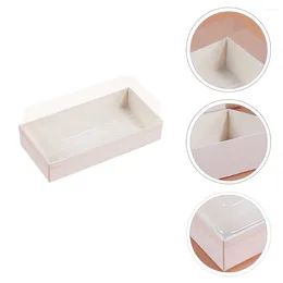 Take Out Containers 10Pcs Sandwich Packing Boxes Disposable Packaging Wooden Food Cases