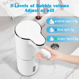 Liquid Soap Dispenser Automatic Foam Dispensers Racks Bathroom Smart Hand USB ChargingWashing Machine Infrared Pump