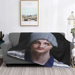 Blankets Finn Wolfhard Blanket Flannel Textile Decor Actor Multi-function Ultra-Soft Throw For Bed Couch Bedding Throws