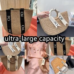 Fashion Luxury Woody Bucket Bag Womens Color Shopping Designer The Tote Bags Straw Crossbody Shoulder Handbag Waterproof Basket Luxurys Girls Colorful