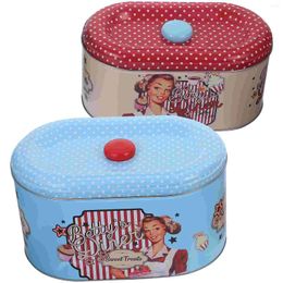 Storage Bottles Airtight Cookie Jar Holder Tins Lids Metal Tinplate Container Gift Giving Candy Canister