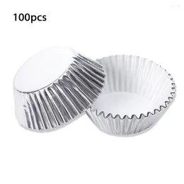 Baking Moulds 100pieces Colourful Cupcake Paper Liners Non-Stick Muffin Moulds For DIY Pastry Chocolate Red