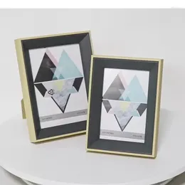 Frames Imitation Solid Wood Po Modern Design 6/7 Inch Picture Frame Wedding Anniversary Romantic Gifts Desk Decoration