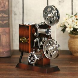 Decorative Figurines Movie Projector Mechanical Music Box Birthday Presents Antique Musical Holiday Supplies Retro For Girlfriend Valentine