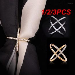 Brooches 1/2/3PCS Fashion Design Scarf Buckle Multi-function Ring Wedding Hoop Brooch Pins For Women Clip Jewelry