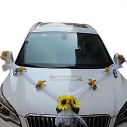 Decorative Flowers Polyester Elegant And Stylish Wedding Car Decoration Safe Easy To Instal