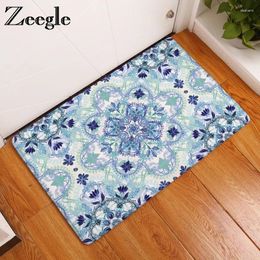 Carpets Zeegle Anti-Slip Geometric Pattern Bathroom Floor Mats Toilet Rugs Kitchen Area Rug Pads Absorbent Front Door