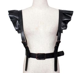 Belts 2021 Personality Shoulders Sexy Belt Faux Leather Body Bondage Corset Female Harness Waist Straps Suspenders7058926