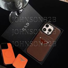 MagSafe iPhone Phone Cases 15 14 Pro Max Designer Leather Card Hi Quality Purse 18 17 16 15pro 14pro 13 12 Samsung S22 S23 S24 S25 S26 Ultra Plus Case with Logo Box Woman Man