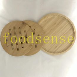 Tea Trays 3PCS/SET Bamboo Coasters Kitchen Serving Tray