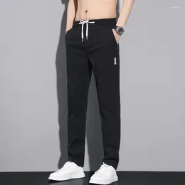 Men's Pants MINGYU Brand Cotton Casual Cargo Men Drawstring Elastic Waist Stretch Blue Green Grey Black Jogging Work Trousers Male