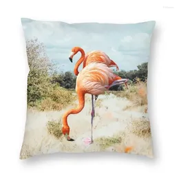 Pillow Fashion Flamingo Couple Cover Decoration 3D Double-sided Print Animal Bird For Sofa