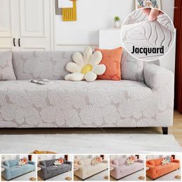 Chair Covers Solid Colour Jacquard Sofa Cover Seat Cushion Furniture Protector Stretch Printed Slipcover L Shape Corner