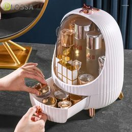 Storage Boxes ELOSSA Bathroom Organiser For Cosmetics High Capacity Plastic Container Jewellery Stan Box Accessories