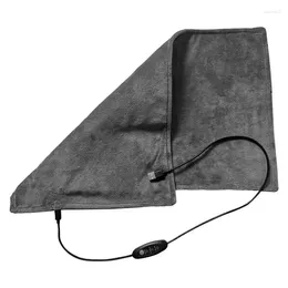 Blankets Heated Pet Bed 3 Gear Temperature Adjustable Desk Mat 30X50CM Soft Electric Heating Pads For Back Knee Shoulders Belly Blanket