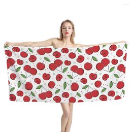 Towel Children's Bath Summer Fresh Fruit Cherry Sauna Towels Bathroom Custom Soft Cotton Beach For Women