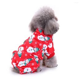 Dog Apparel Christmas Cat Pyjamas Pyjamas Winter Pet Clothes For Small Dogs Jumpsuits Coat Warm Sleepingwear Chihuahua