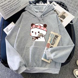 Men's Hoodies Sweatshirts Cute Cartoon Panda Bear Bubu And Dudu Print Hooded Men Women Hoodies Plus Size Sweatshirt Harajuku Unisex Winter Warm Pullover T240510