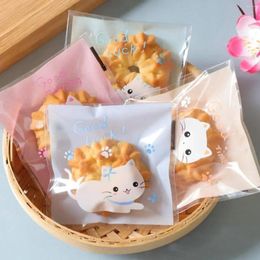 Gift Wrap 100pcs - Cookie Packaging Bag Wool Kitten Four In One