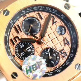 Factory Series Mechanical Steel Chronograph Alloy AAAAA Designers 26400 Ceramics Automatic 26238 Watch APS The White Movement Time HPF APF Men's Acde