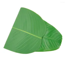 Decorative Flowers Artificial Banana Leaves For Hawaiian Party Decor Tropical Table Mat