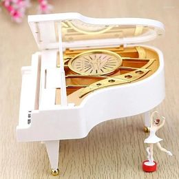 Decorative Figurines High-end Gift Music Box: Dance Girl Piano Box Holiday Birthday Romantic Home Decoration