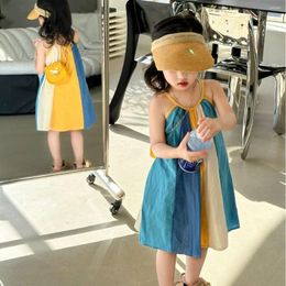 Girl Dresses 2-7 Years Old Girls Sweet Print Suspender Cotton Dress