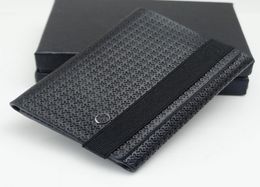 Luxury High Quality Genuine Leather Man Folding Wallet Calfskin MT Wallet Credit Card Holder Cash Clip option cufflink drop ship6609959