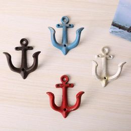 Hooks Anchors Hook Wall-mounted Vintage Anti-deformation Handcraft Space-saving Clothes Towel Hat Key Hanger For Living Room