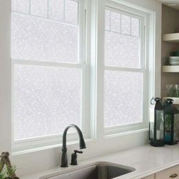 Window Stickers 60cmx200cm PVC Frosted Film Waterproof Glass Sticker Home Bedroom Bathroom Office Privacy Scrubs Frost No Glue