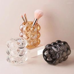 Bottles Storage Tube Makeup Tools Jar Pen Holder Desktop Ornaments Decorative Glass Bottle Organise Box