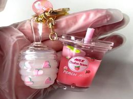 Peach Moisturizing Lipgloss Fruit Scent Women039s Keychain Lip Gloss Vegan Glitter Set Vendor1368832