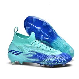 Football boot Boys' Broken Nails Long Nails Male and Female Adult Students' High top Grass Shoes Competition Training Shoes