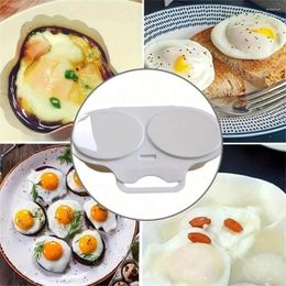 Disposable Dinnerware 1pc Microwave Egg Poacher Cooker With Lid Cooking Tool Indoor Outdoor Cookware