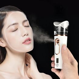 Nano Spray Steamer Mini Handheld Portable Mist Sprayer Water Replenishment Instrument Hydration Humidifier Skin Care Tool 240514