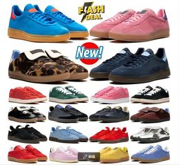 Scarpe designer originali pallamano sfezialjean casual scarpe per uomo donna designer core black blu scuro gesso blu bianca sneaker blu azzurra dimensione 36-45