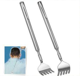 Practical Handy Stainless Pen Clip Back Scratcher Telescopic Pocket Scratching Massage Kit KD13419551