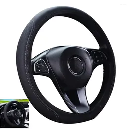 Steering Wheel Covers Upgrade Your Driving Experience With 15 Inch Car Accessories Breathable Leather Cover Anti Slip