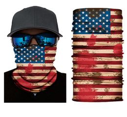 Sport Face Masks Trump US Flag Style Seamless Bandanas Multifunctional Cycling Scarf Skull Magic Turban Women Men Outdoor Headband5594821